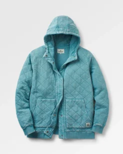 Women's Clementine Quilted Popper Up Hoodie