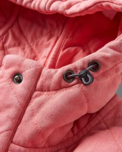 Women's Clementine Quilted Popper Up Hoodie