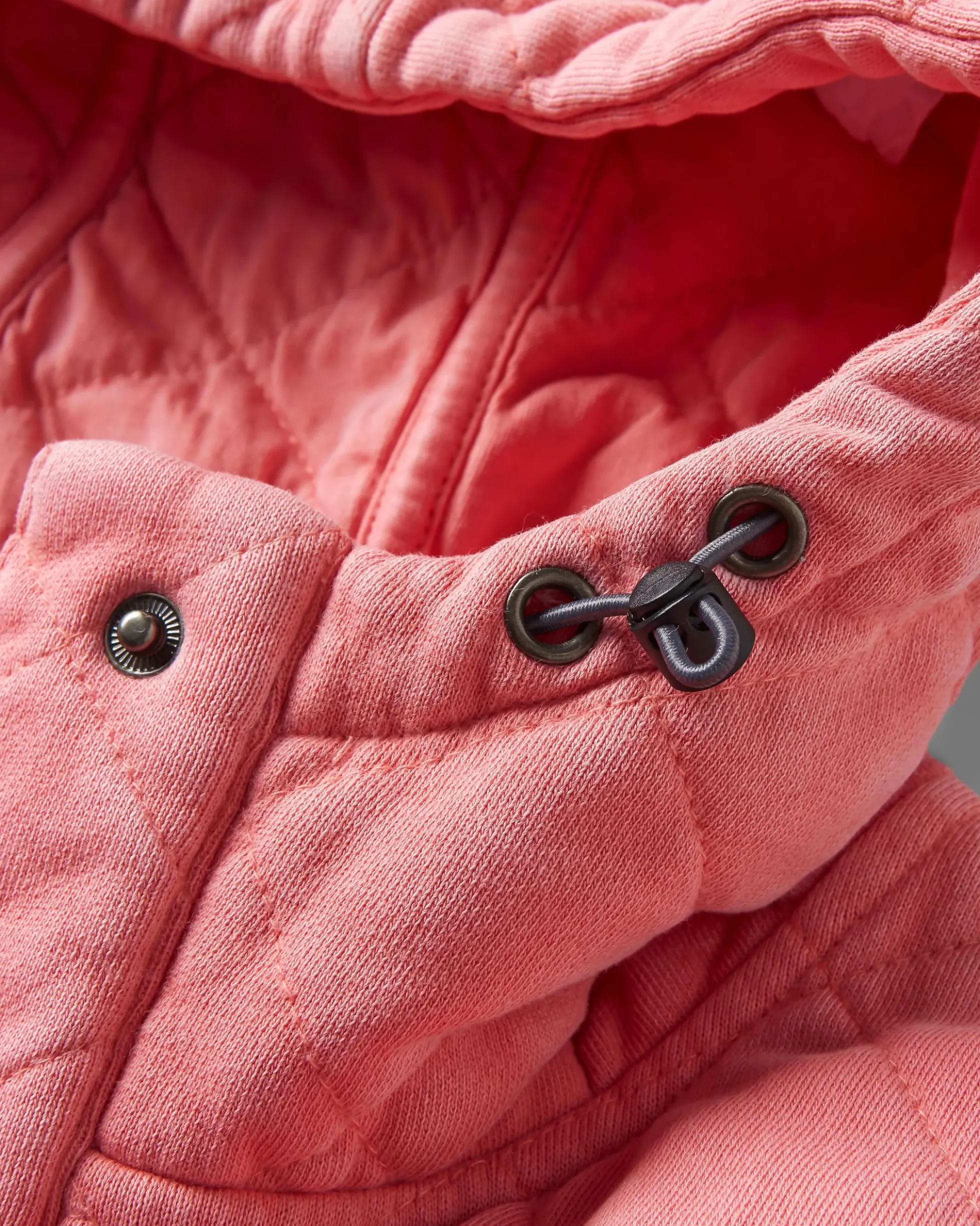 Women's Clementine Quilted Popper Up Hoodie