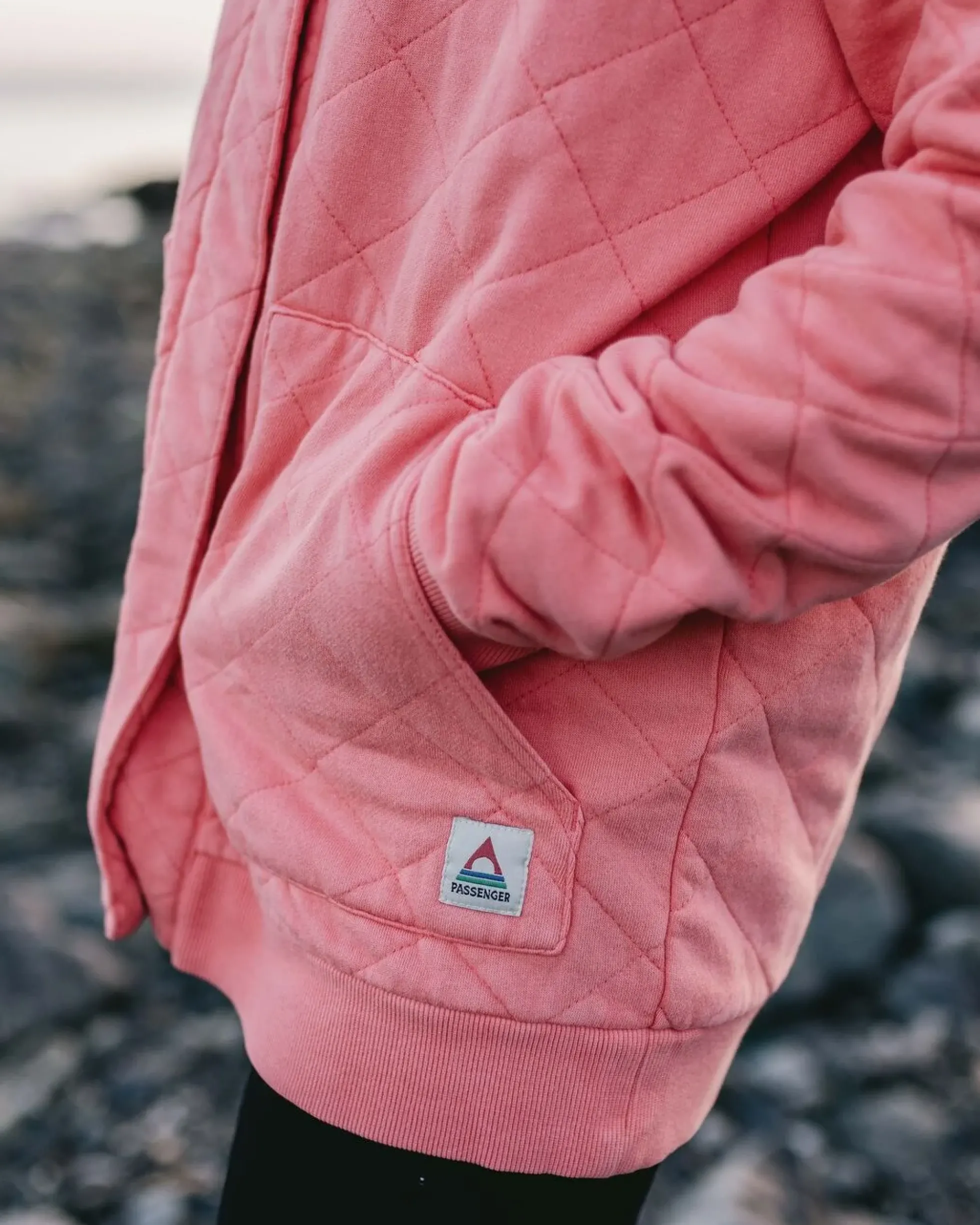 Women's Clementine Quilted Popper Up Hoodie