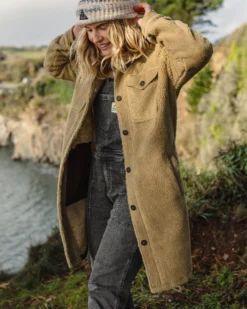 Women's Cloudy Deep-Pile Sherpa Fleece Shirt