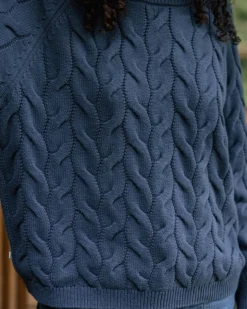 Women's Comfort Stripe Organic Knitted Jumper