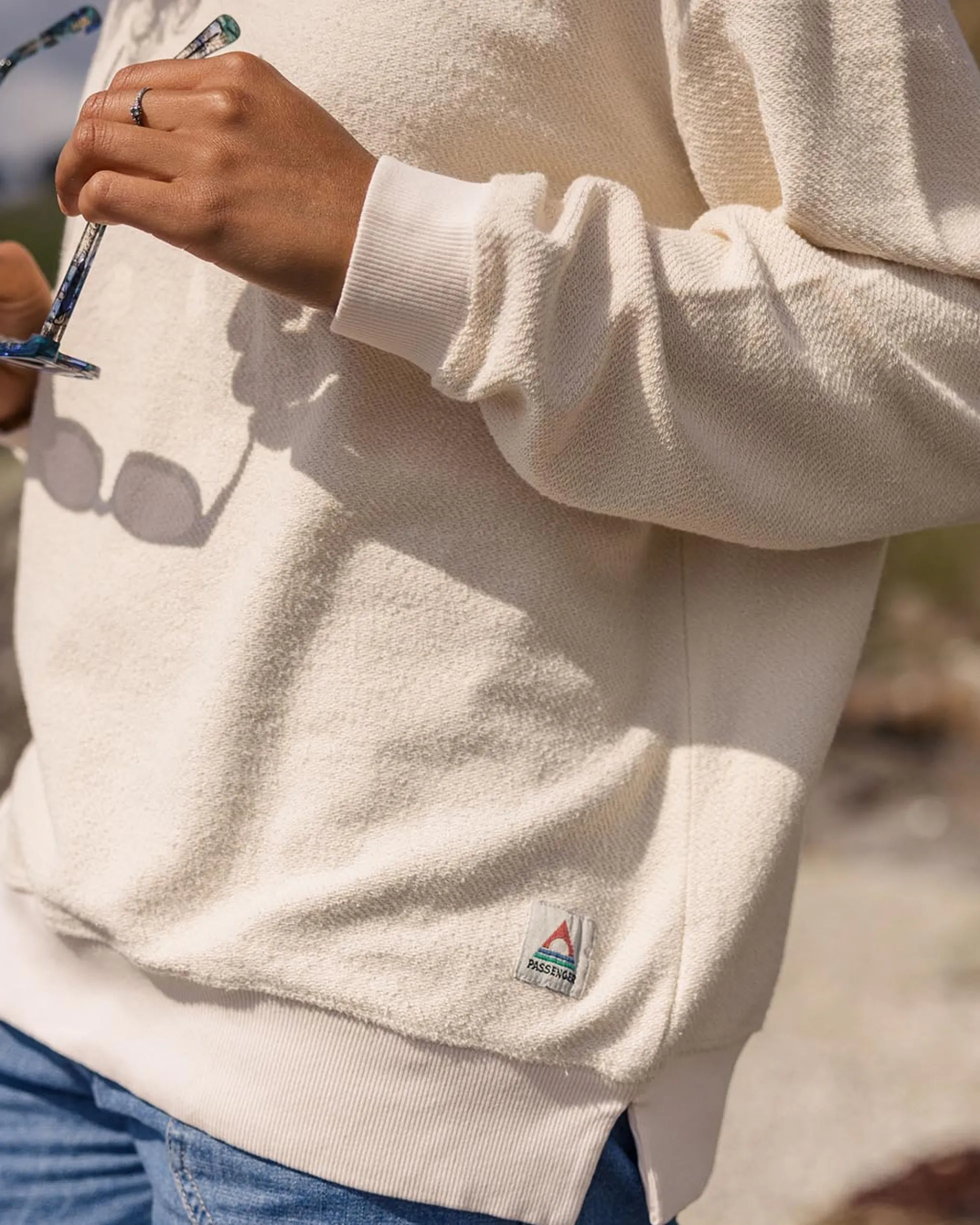 Women's Fauna Organic Cotton Textured Sweatshirt
