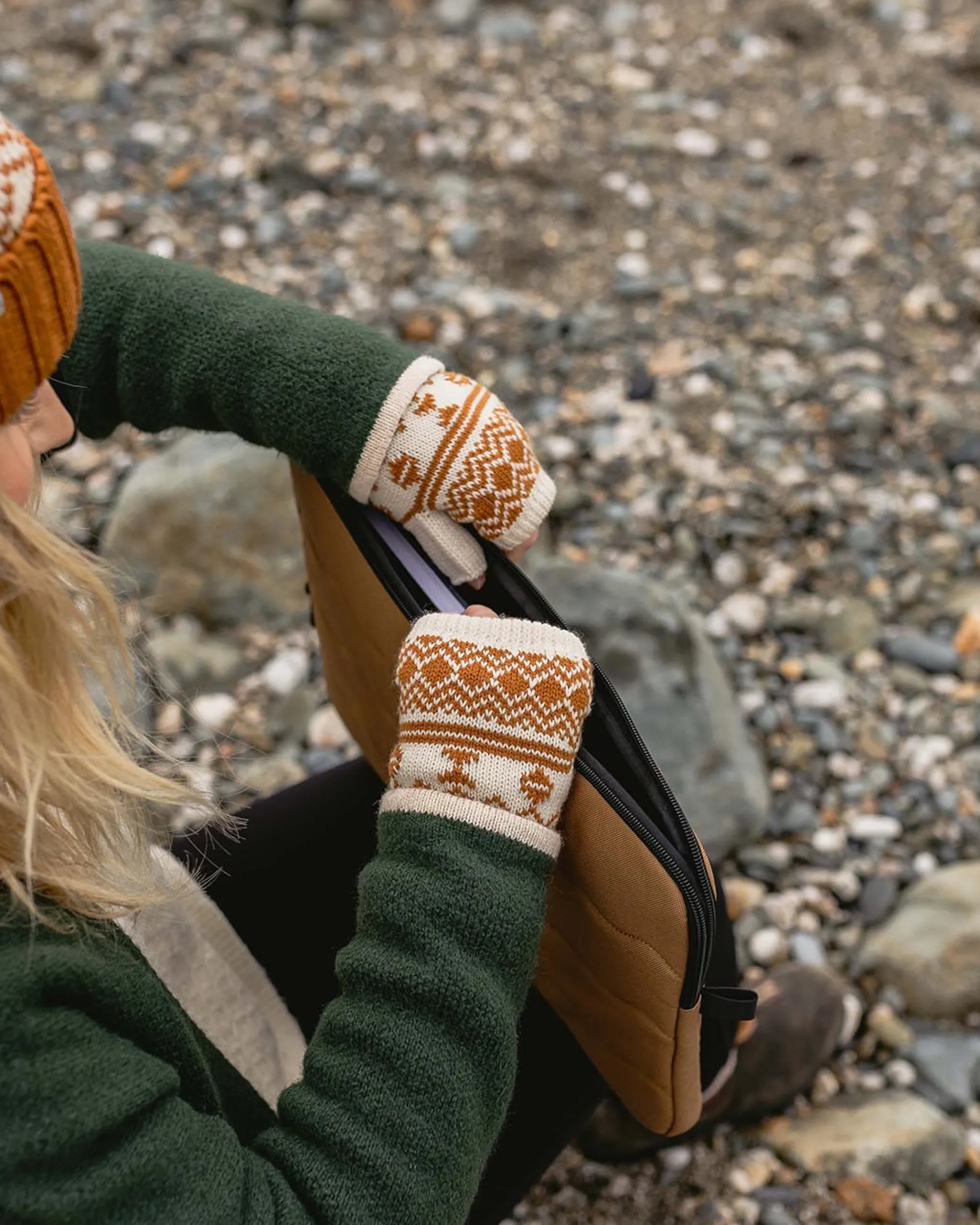 Women's Flurry Fleece Lined Fingerless Mittens
