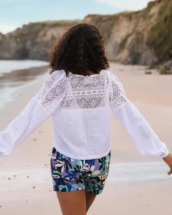 Women's Flurry LS Woven Top