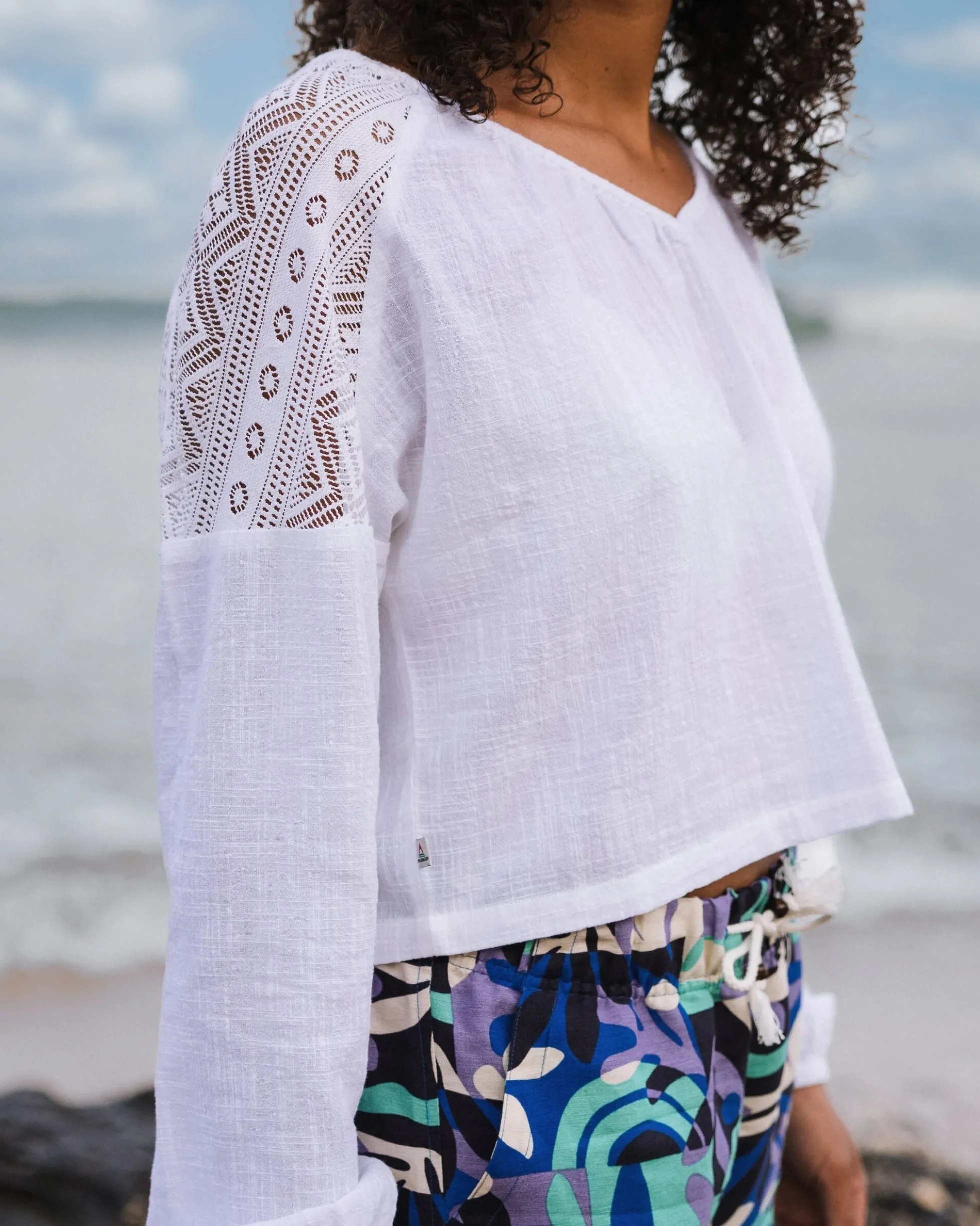Women's Flurry LS Woven Top