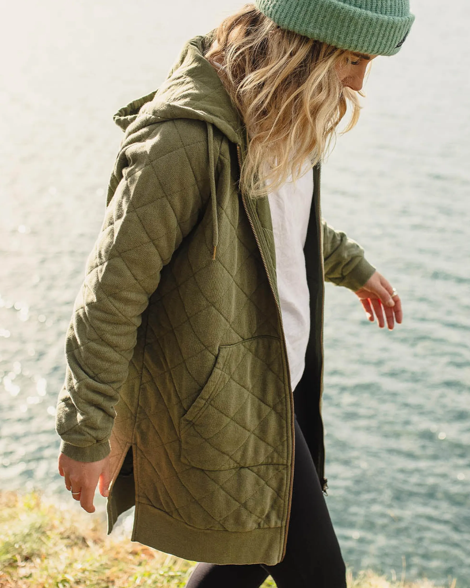Women's Getaway Quilted Full Zip Hoodie