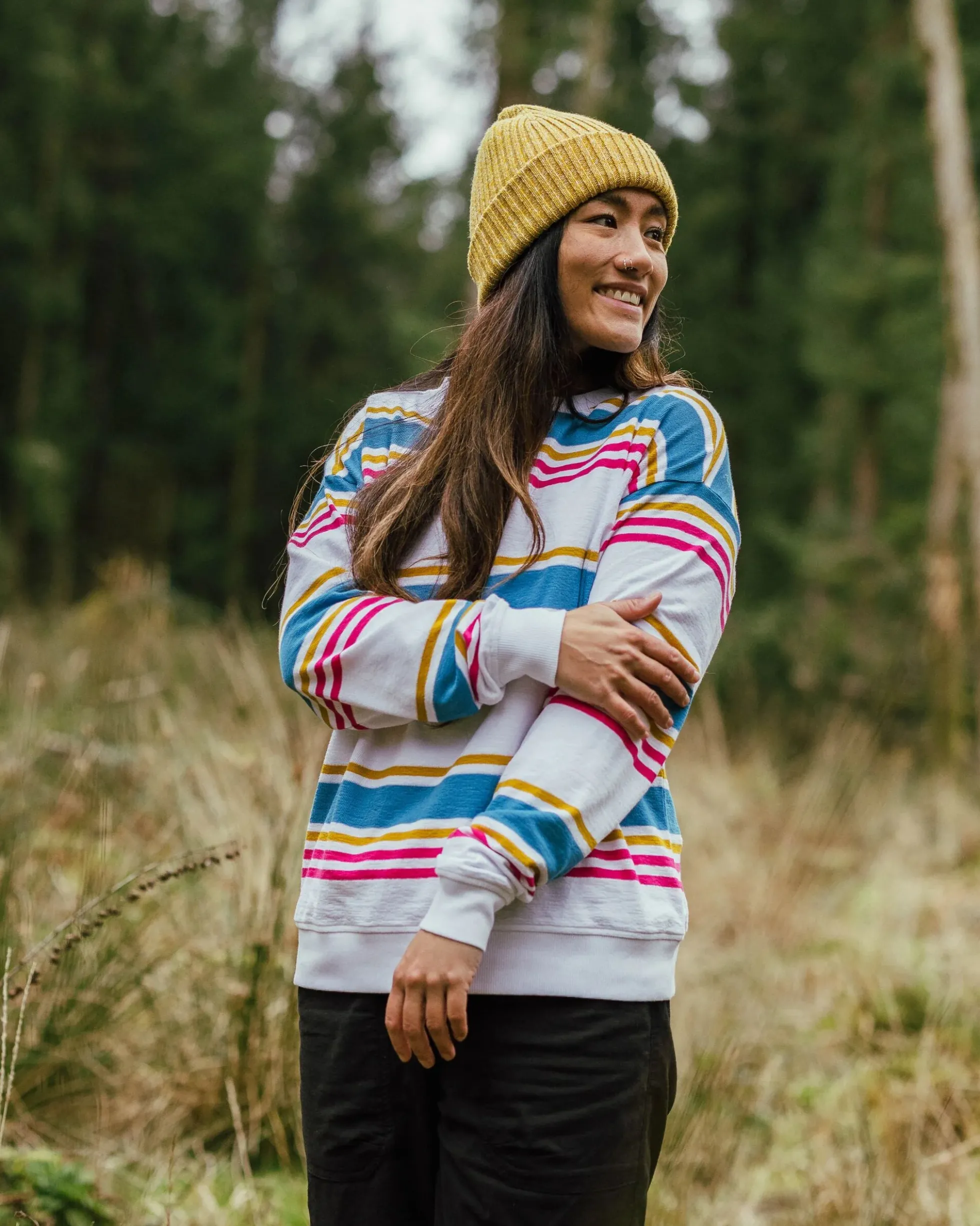 Women's Graceful Textured LS Top