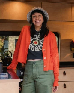 Women's Grace Open Knit Cardigan
