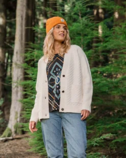 Women's Homey Knitted Cable Cardigan