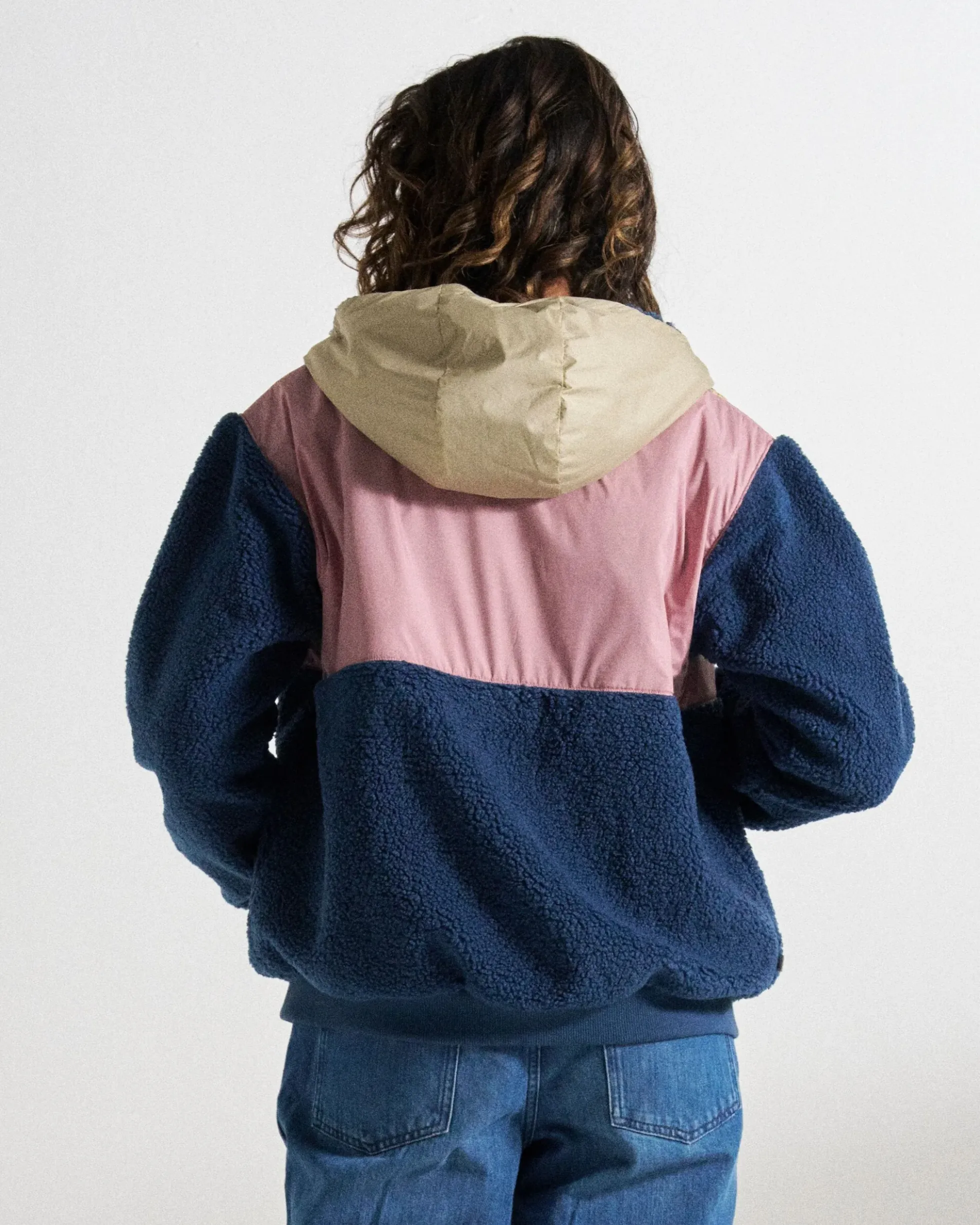 Women's Joy Full Zip Lined Hooded Sherpa Fleece