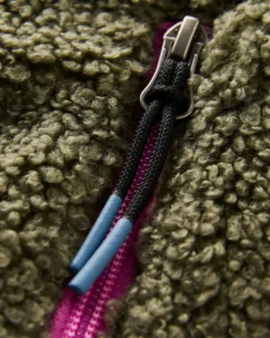 Women's Joy Full Zip Lined Hooded Sherpa Fleece