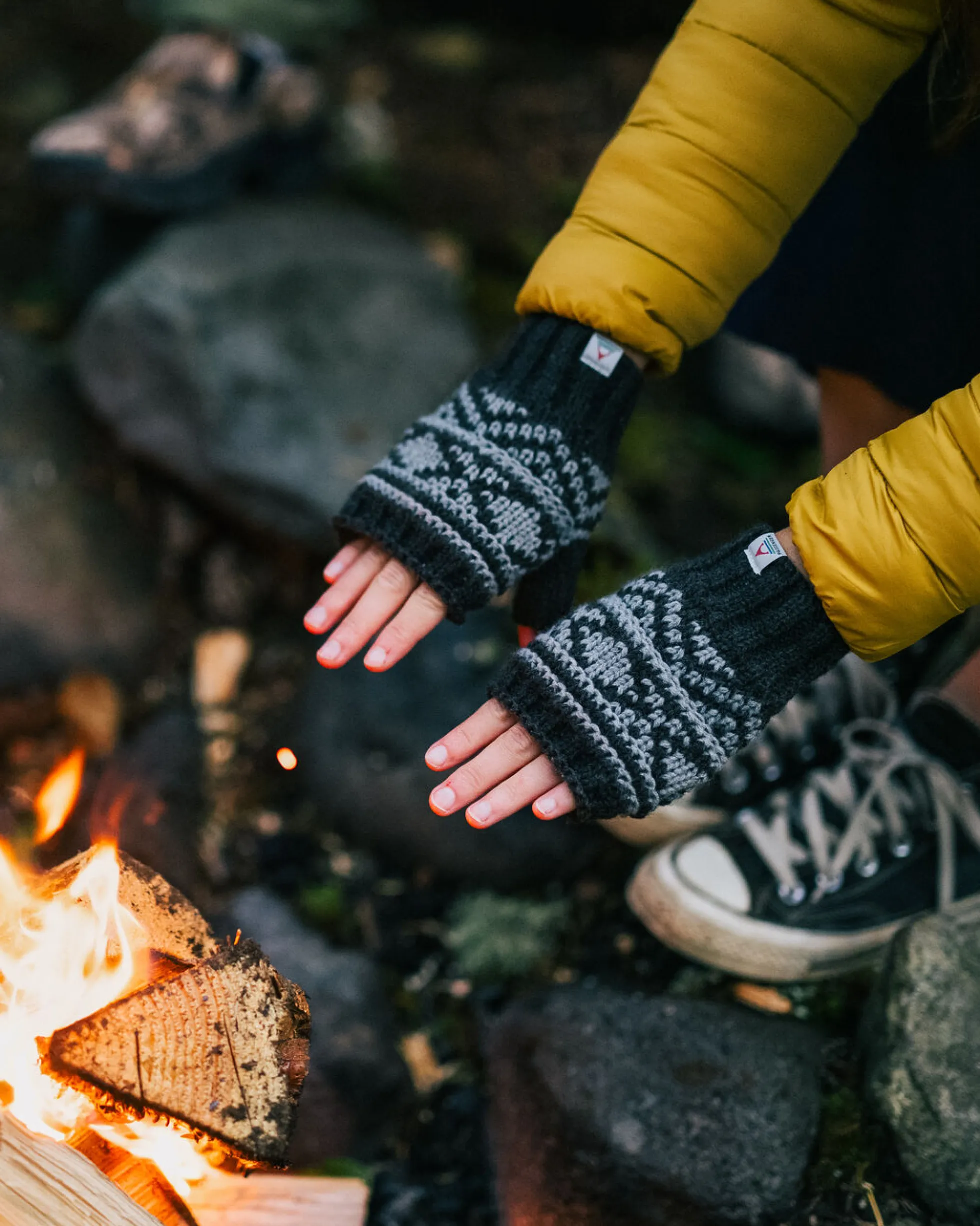 Women's Lily Fleece Lined Fingerless Mittens