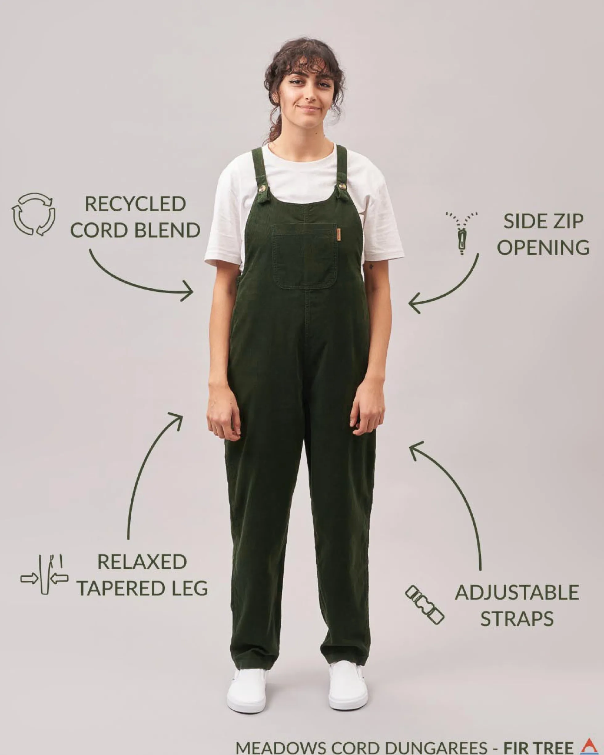 Women's Meadows Cord Dungarees