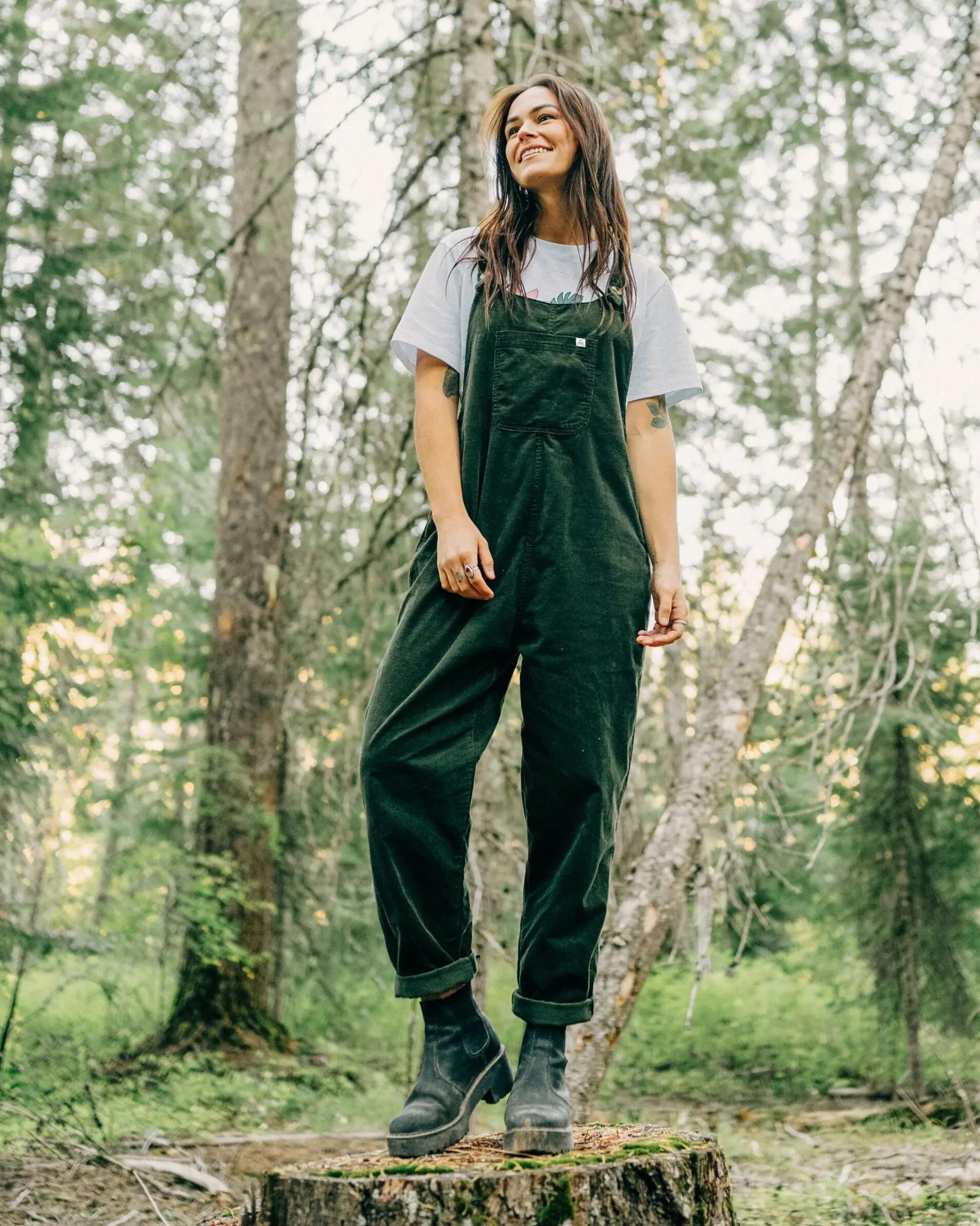 Women's Meadows Organic Cotton Cord Dungarees