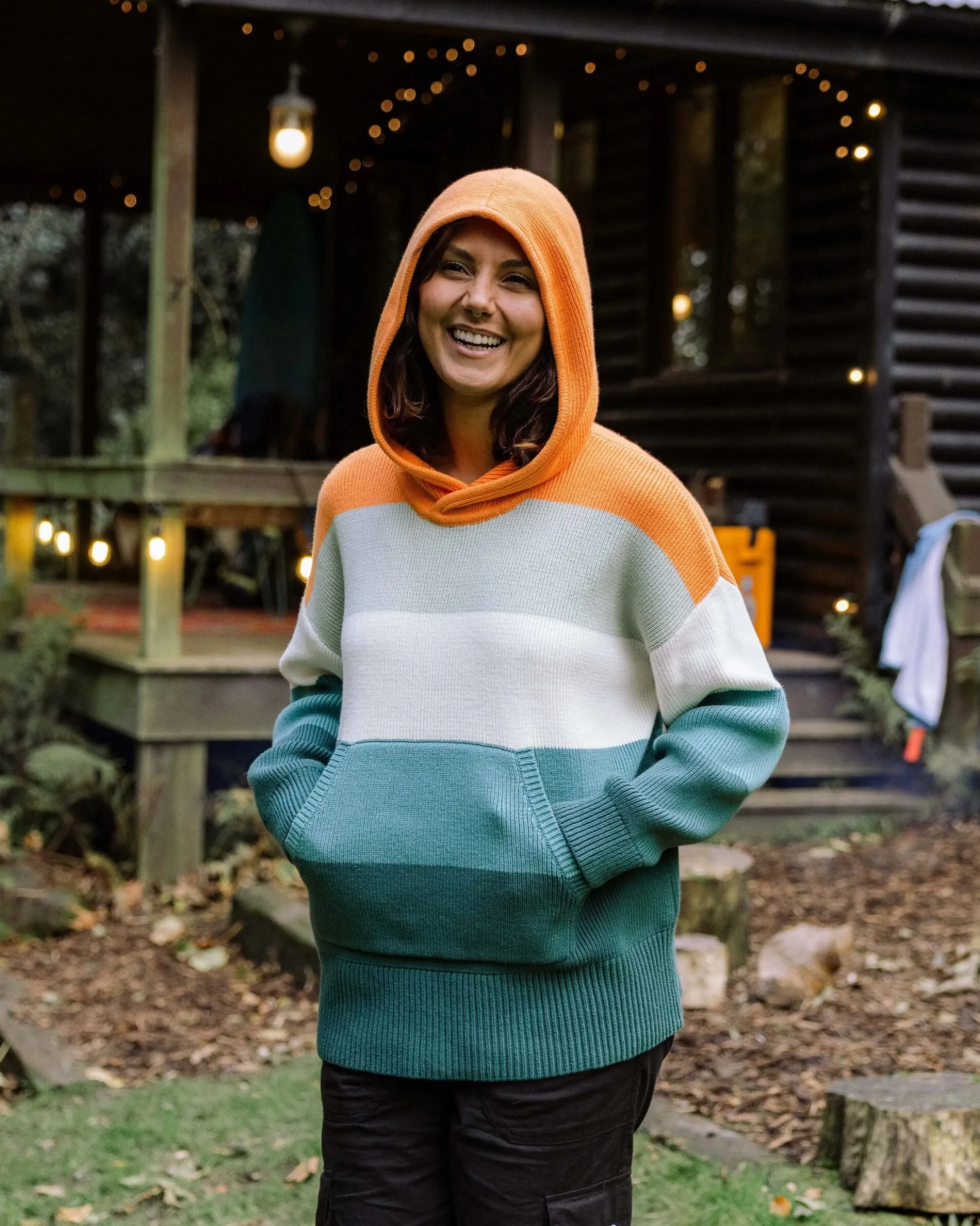 Women's Moments Oversized Organic Cotton Knitted Hoodie