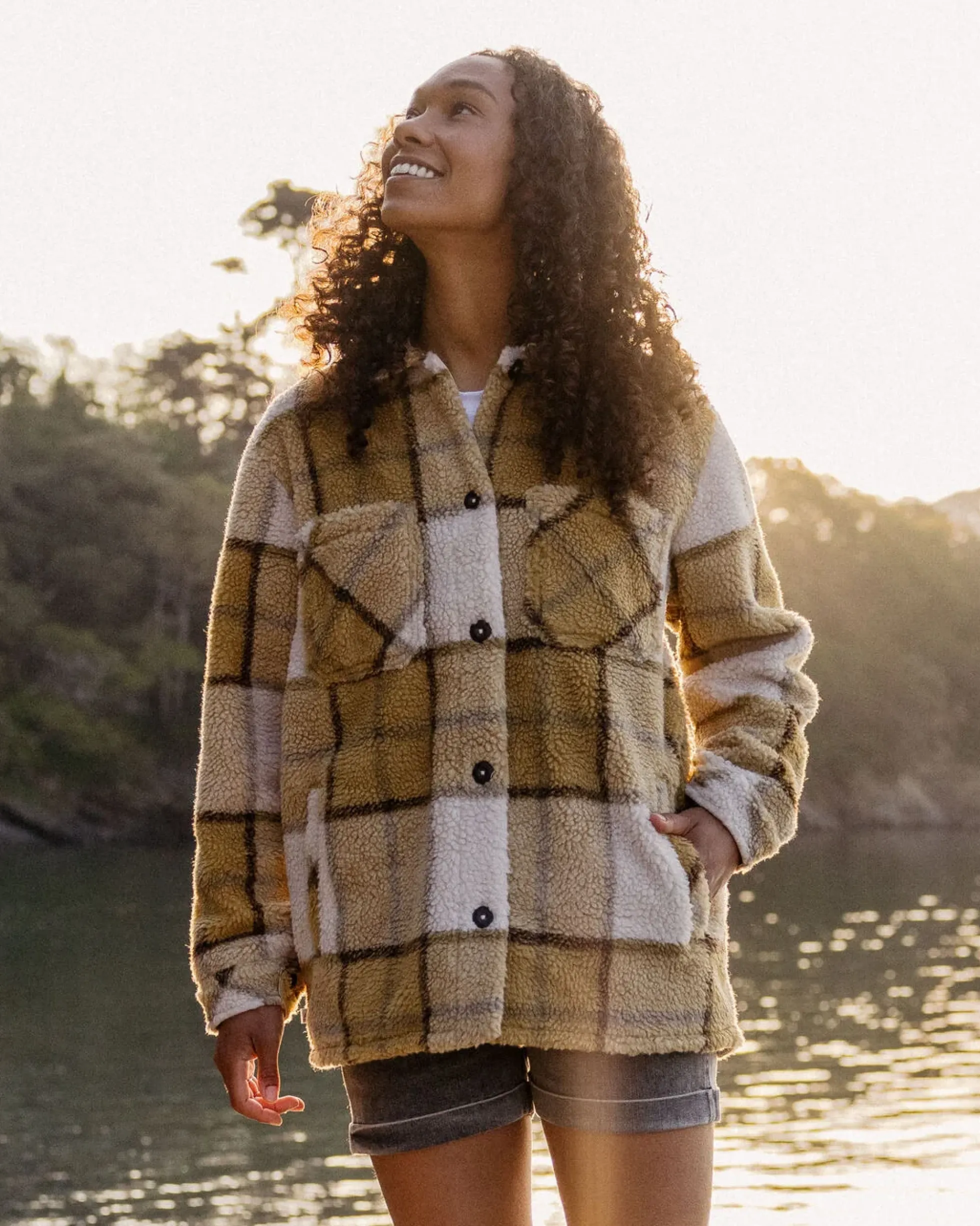 Women's Olympus Yarn Dye Sherpa Fleece Shirt