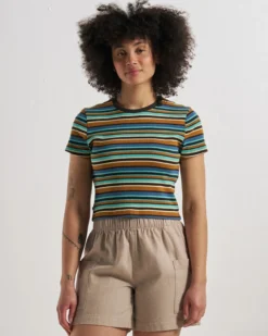 Women's Out There Ribbed Cropped T-Shirt