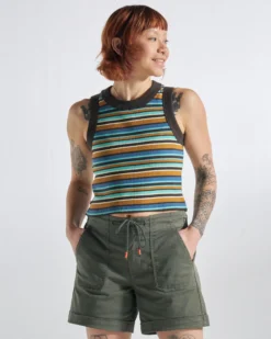 Women's Out There Ribbed Cropped Vest