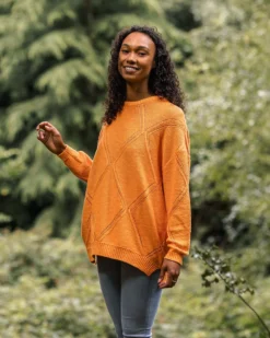 Women's Palm Organic Oversized Knitted Jumper