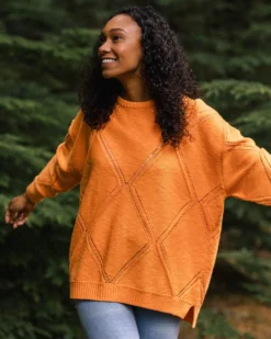 Women's Palm Organic Oversized Knitted Jumper