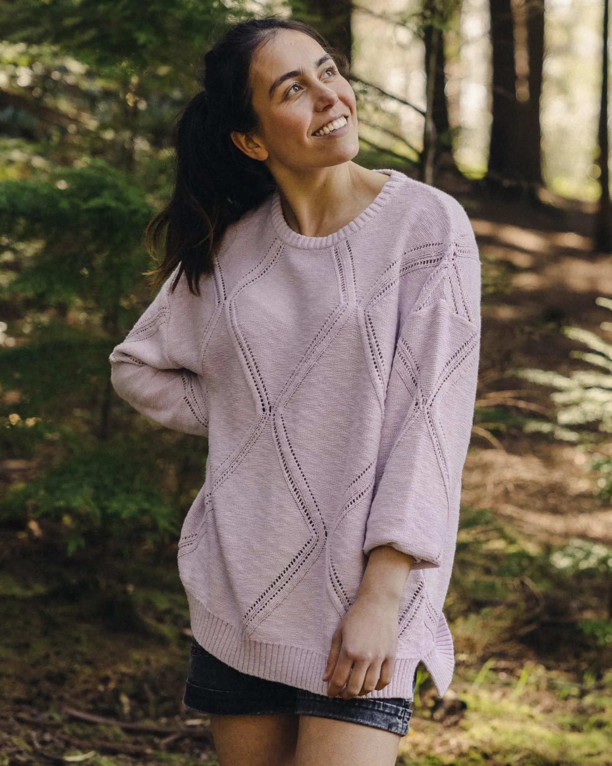 Women's Palm Organic Oversized Knitted Jumper