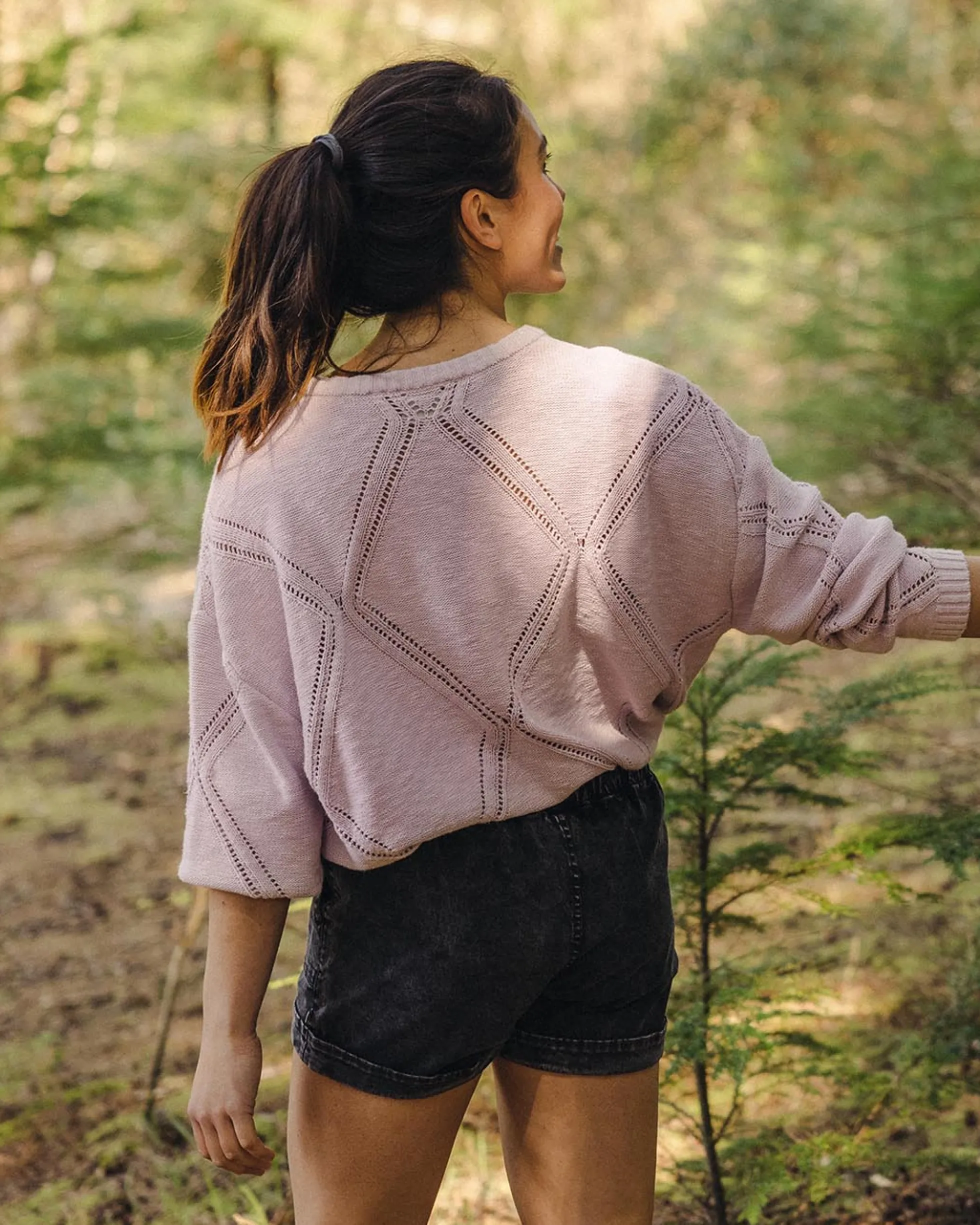 Women's Palm Organic Oversized Knitted Jumper