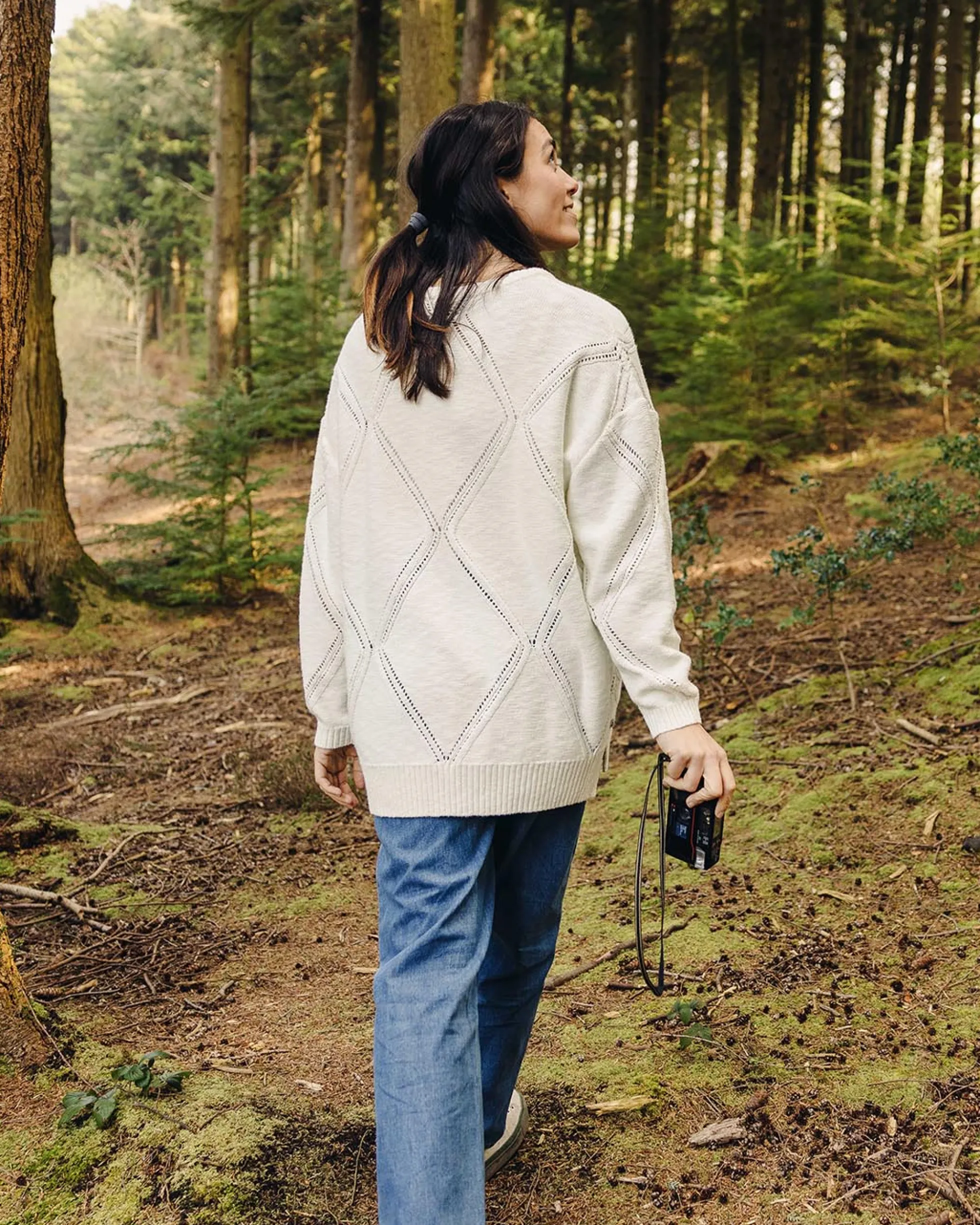 Women's Palm Organic Oversized Knitted Jumper