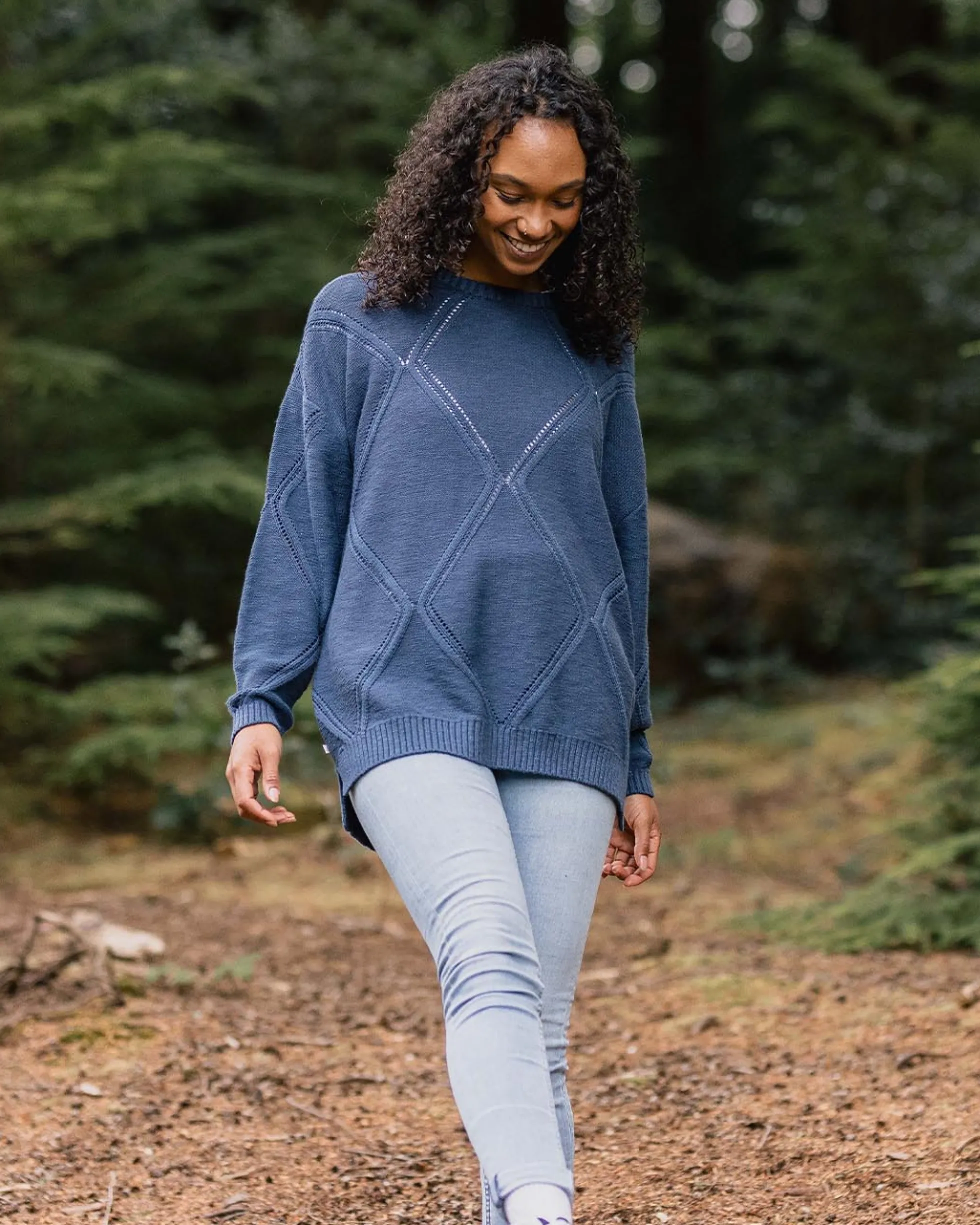 Women's Palm Organic Oversized Knitted Jumper