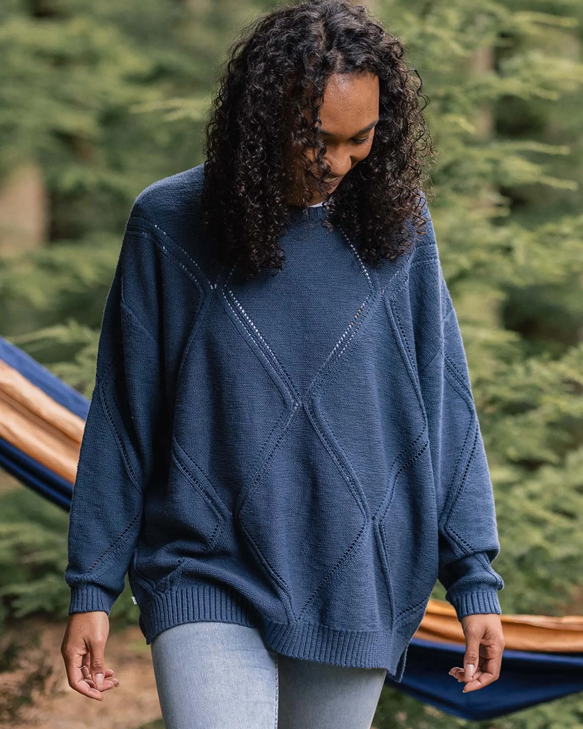 Women's Palm Organic Oversized Knitted Jumper