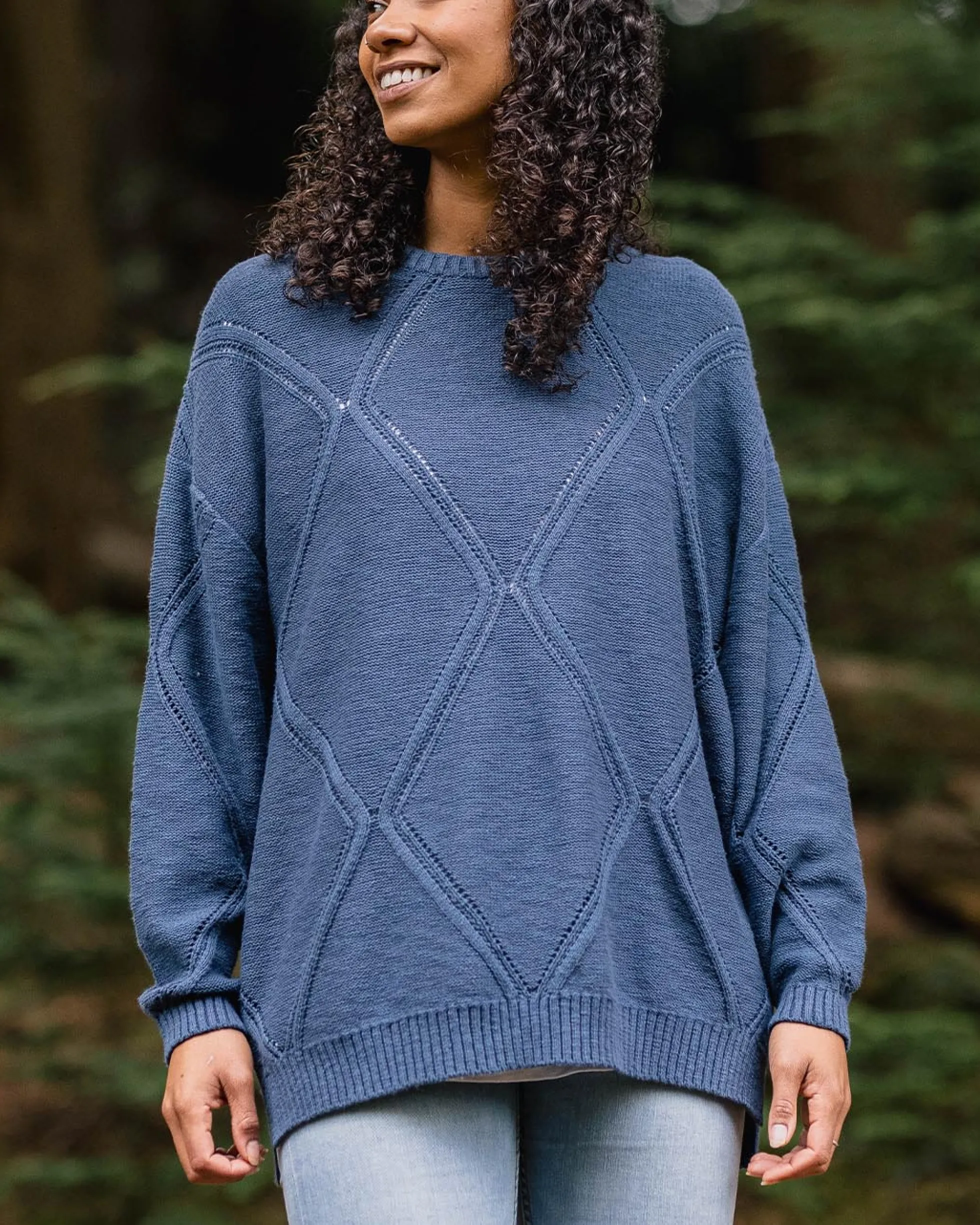 Women's Palm Organic Oversized Knitted Jumper