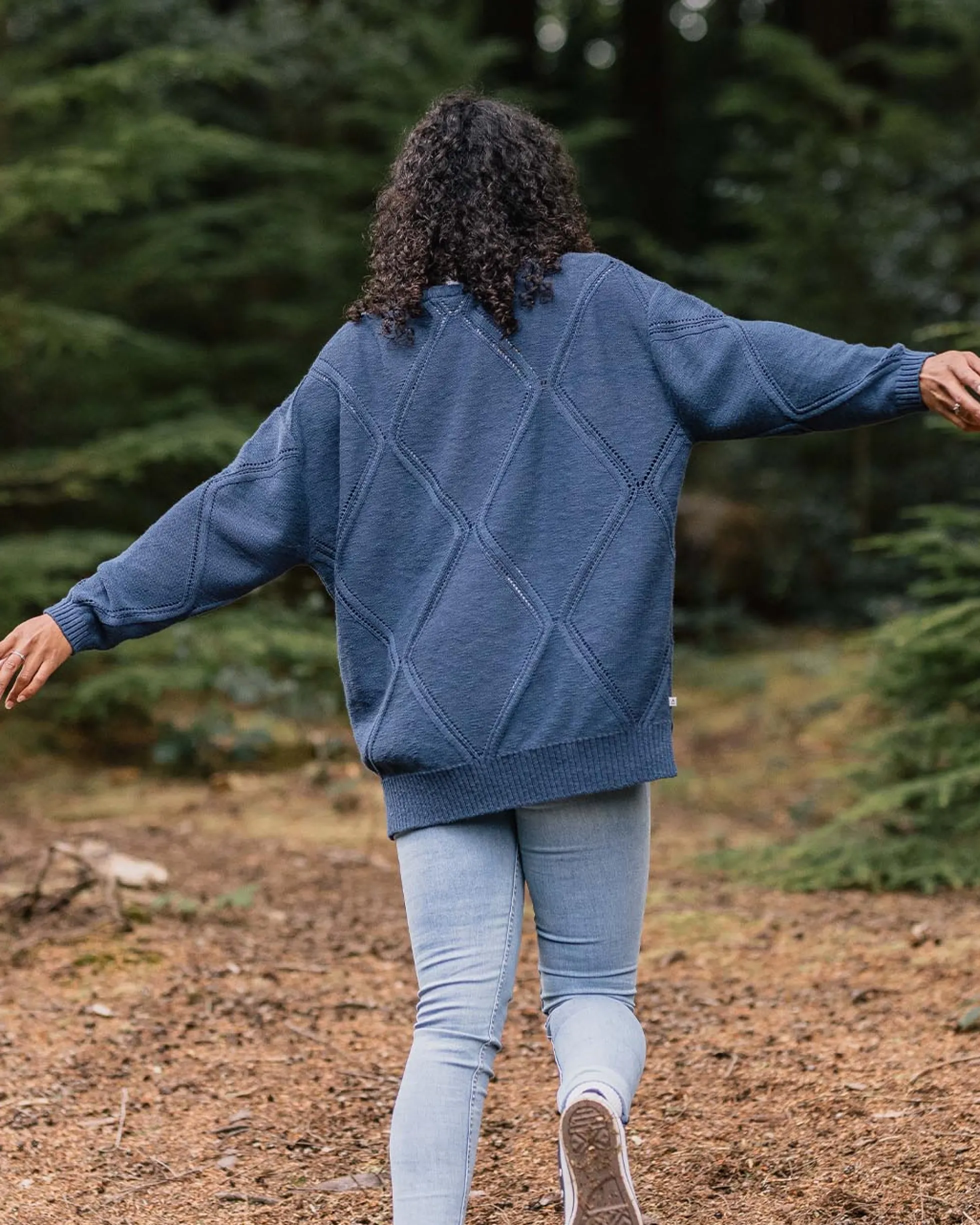 Women's Palm Organic Oversized Knitted Jumper