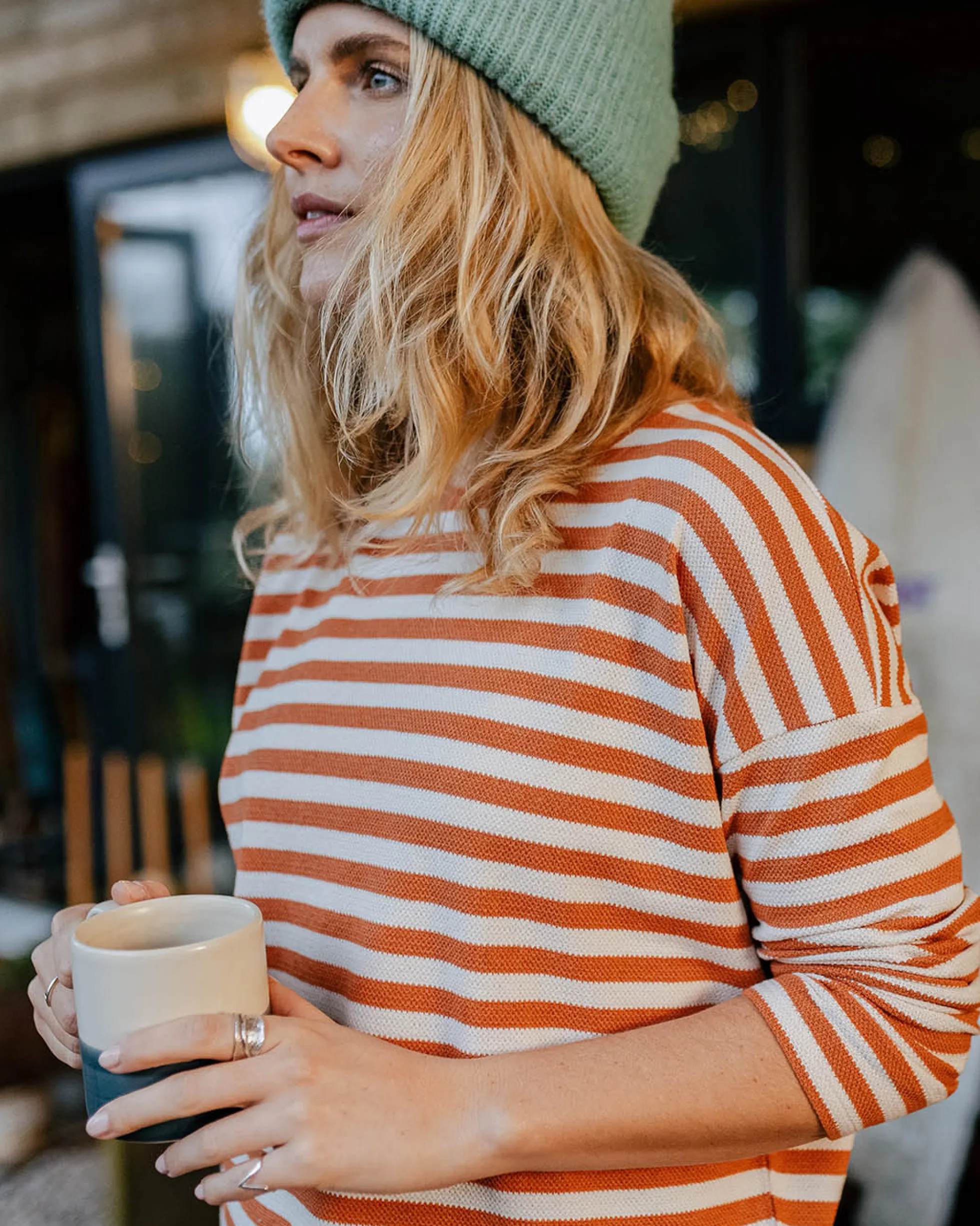 Women's Panorama Striped LS T-Shirt