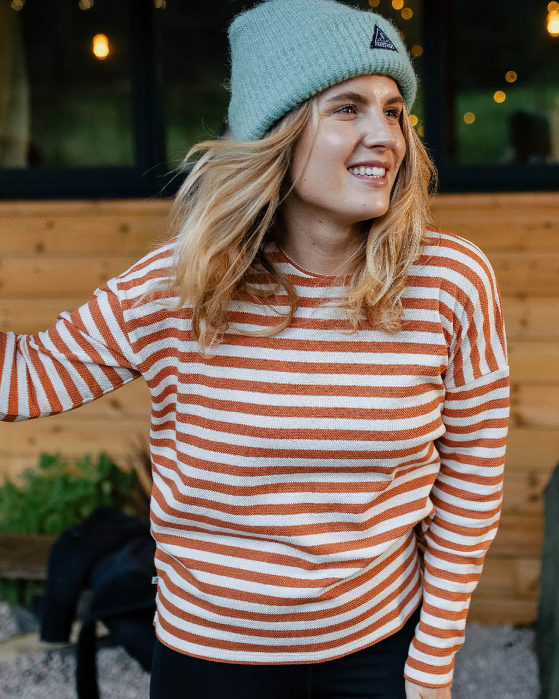 Women's Panorama Striped LS T-Shirt