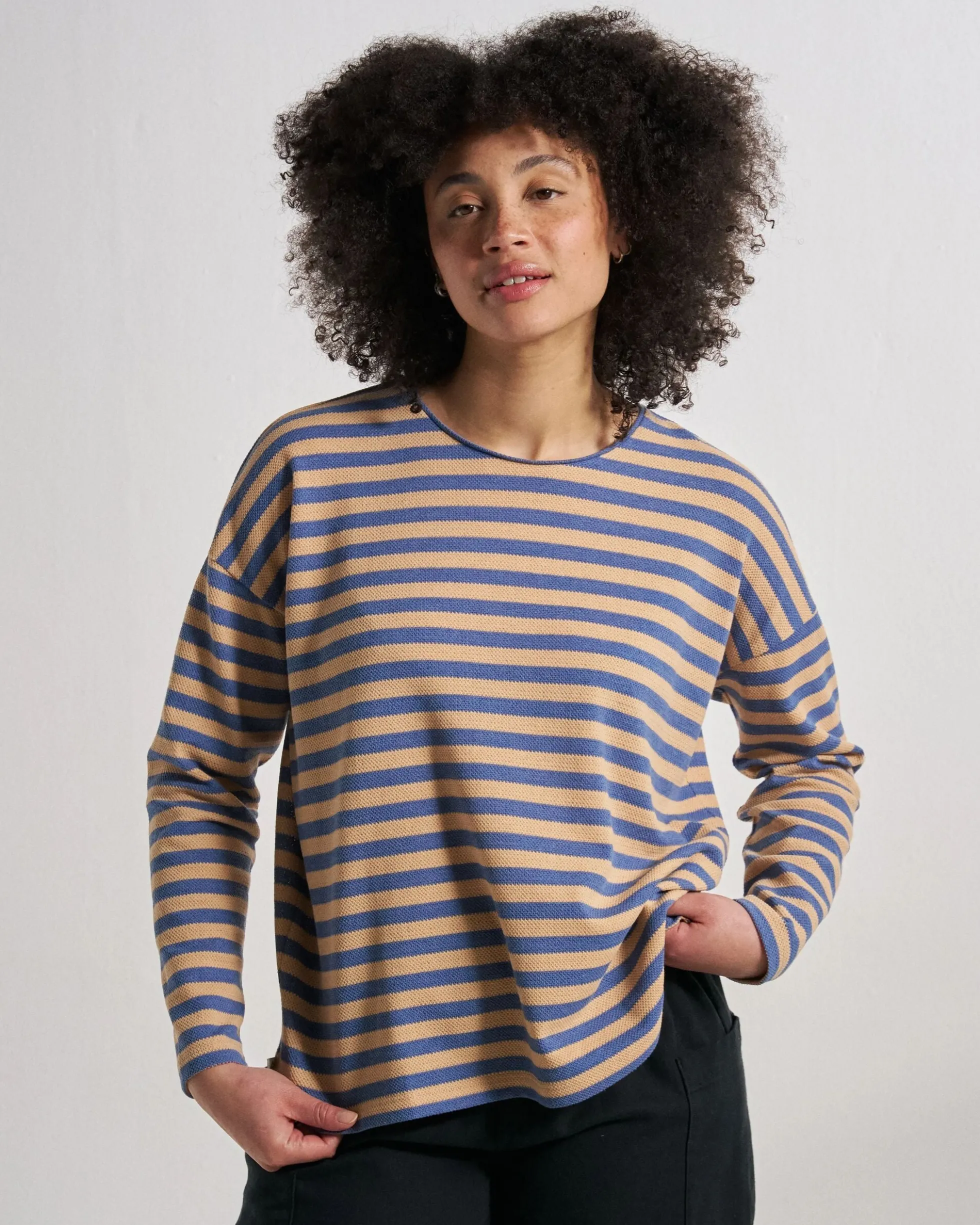 Women's Panorama Striped LS T-Shirt