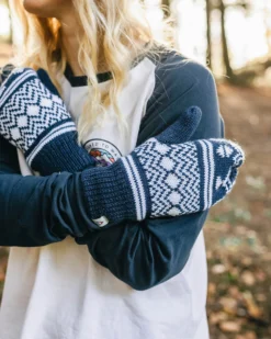Women's Powder Fleece Lined Acrylic Mittens