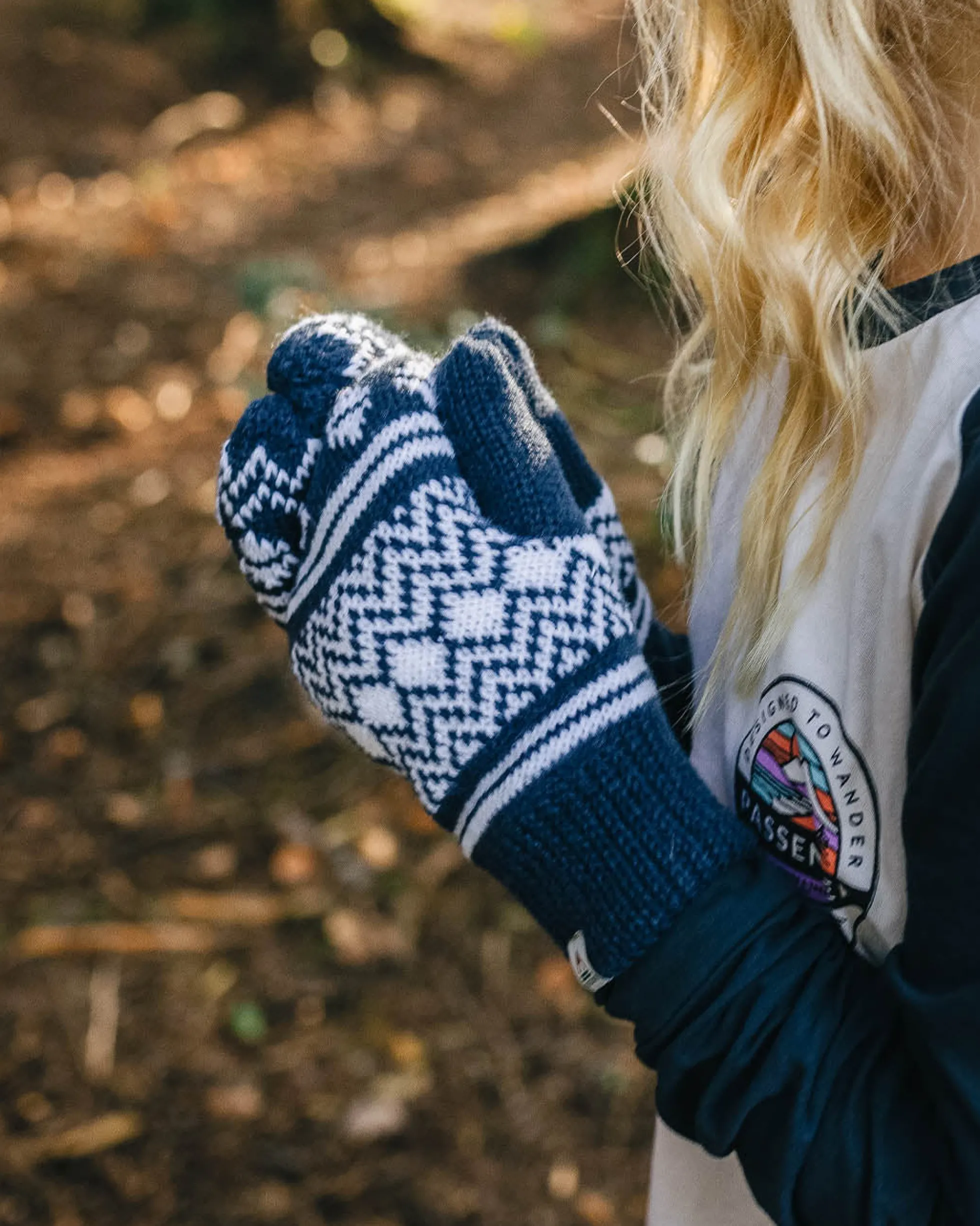 Women's Powder Fleece Lined Acrylic Mittens