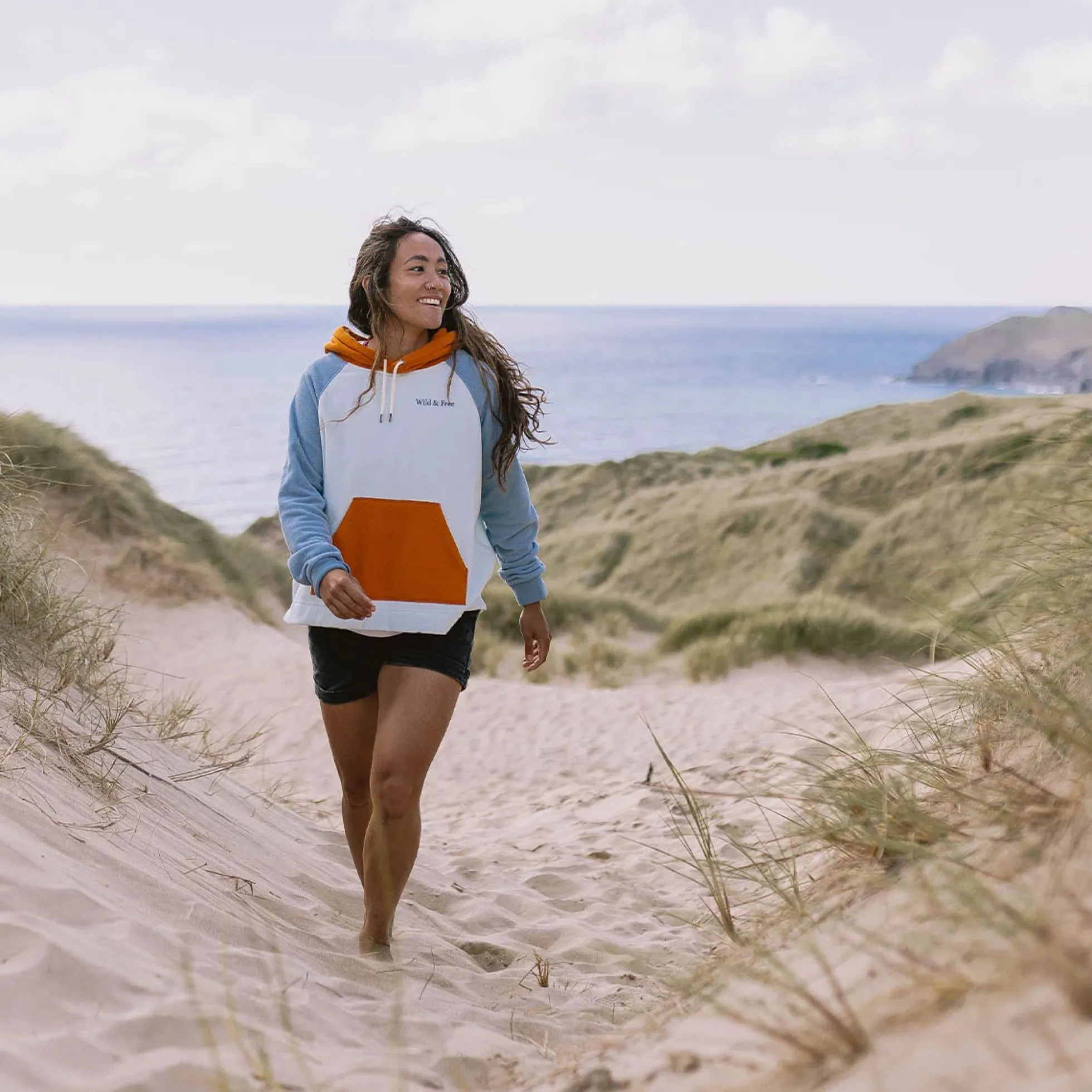 Women's Rainbow Polar Fleece Hoodie