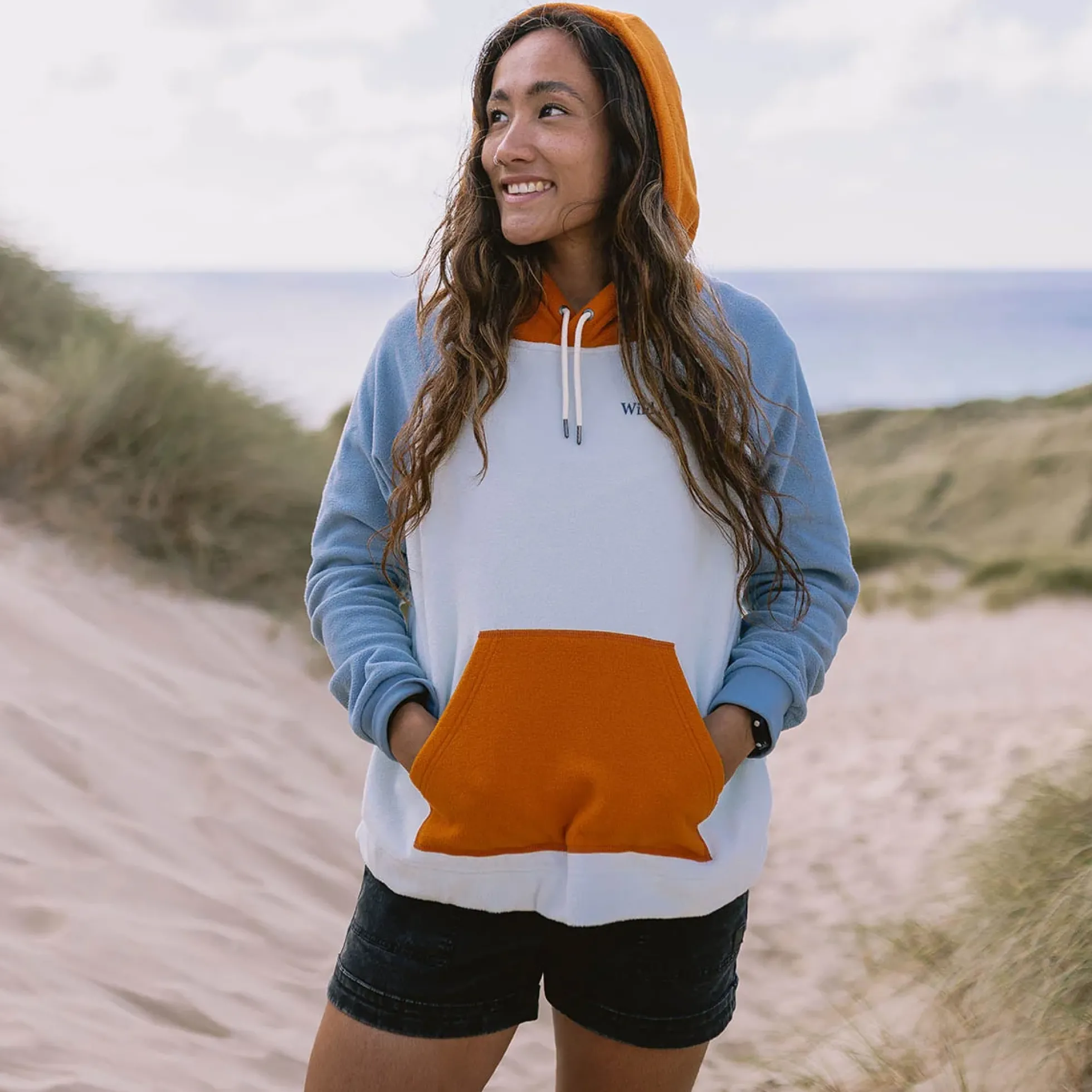 Women's Rainbow Polar Fleece Hoodie