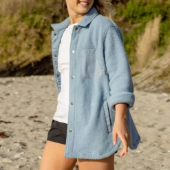 Women's Rappel Sherpa Fleece Oversized Shirt