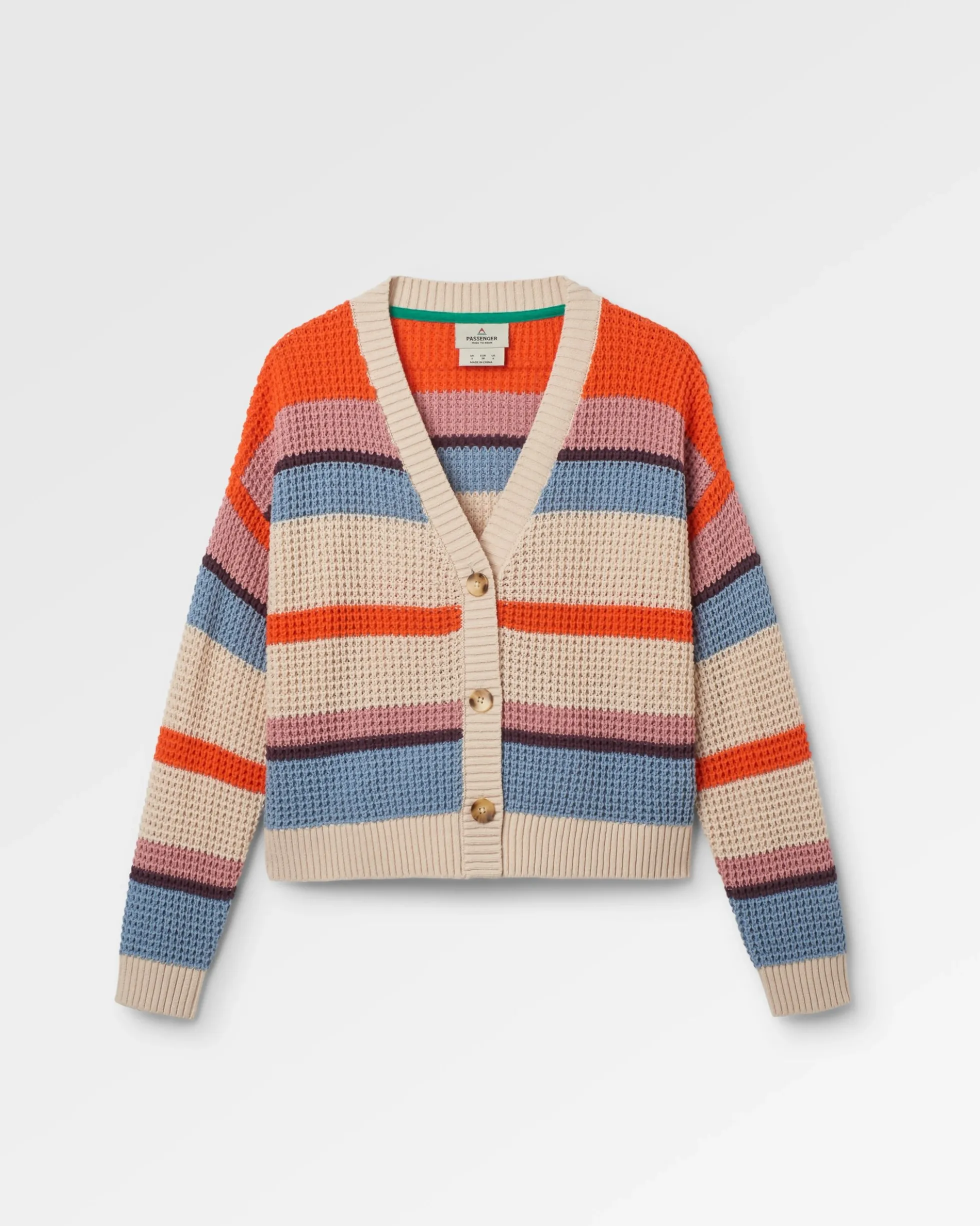 Women's Reflection Open Knit Stripey Cardigan