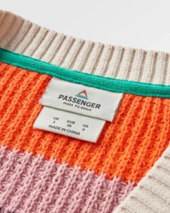 Women's Reflection Open Knit Stripey Cardigan