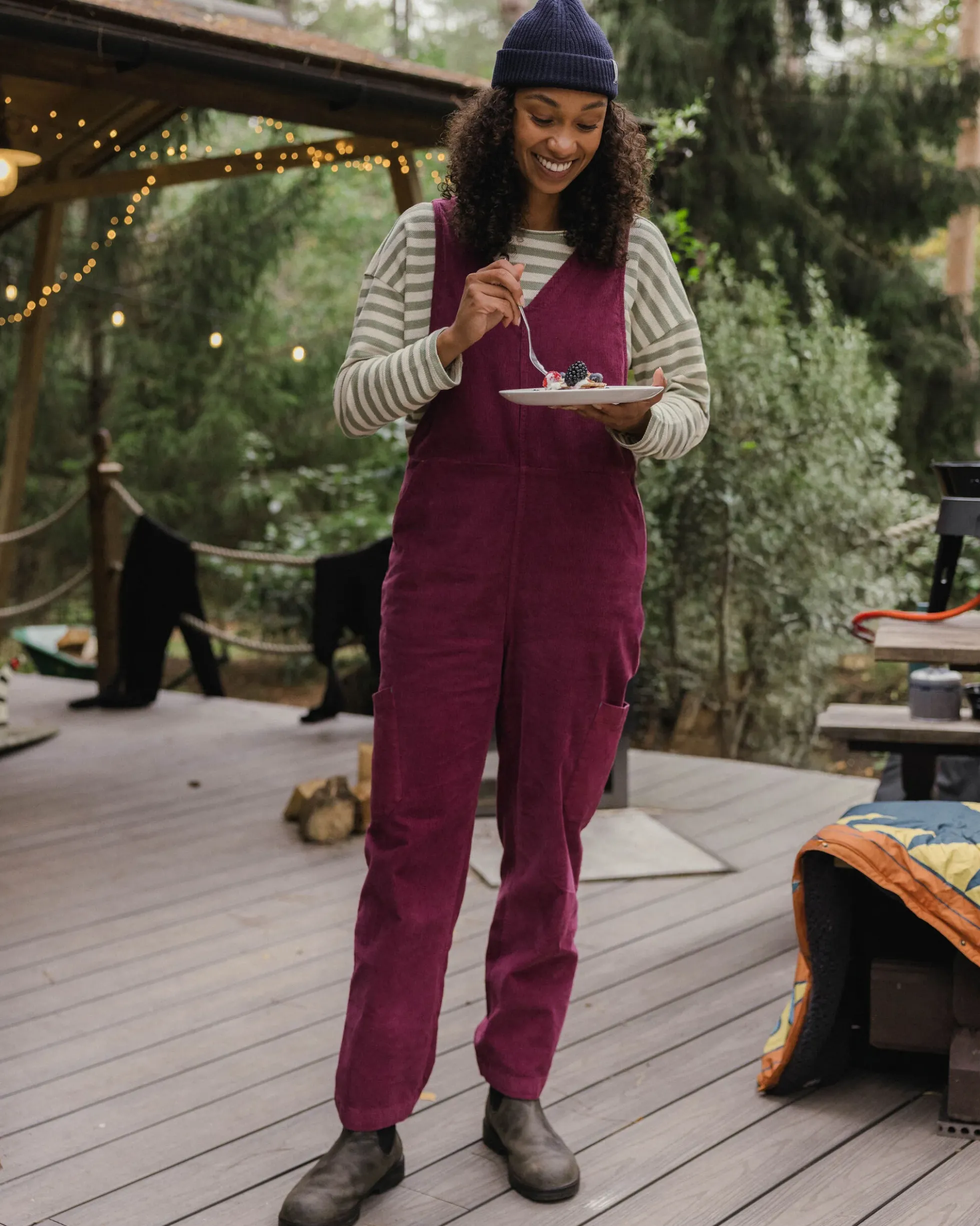 Women's Refuel Organic Cotton Cord Dungarees
