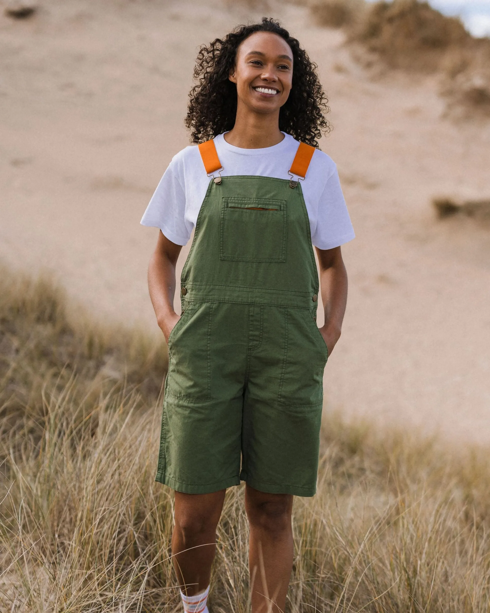 Women's Shuffle Light Cotton Short Dungarees
