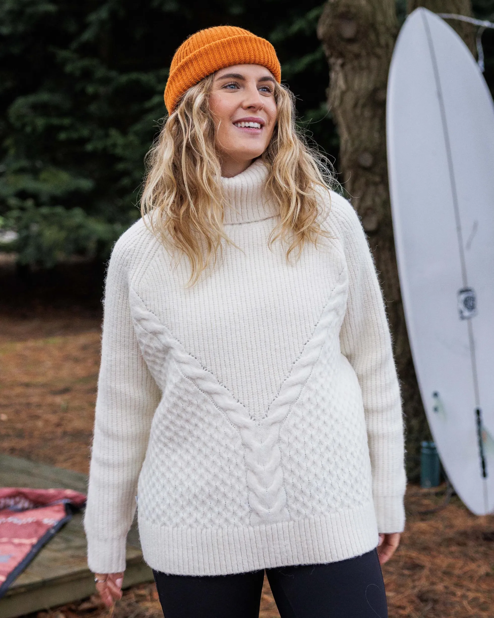 Women's Snuggle Knitted Polo Neck