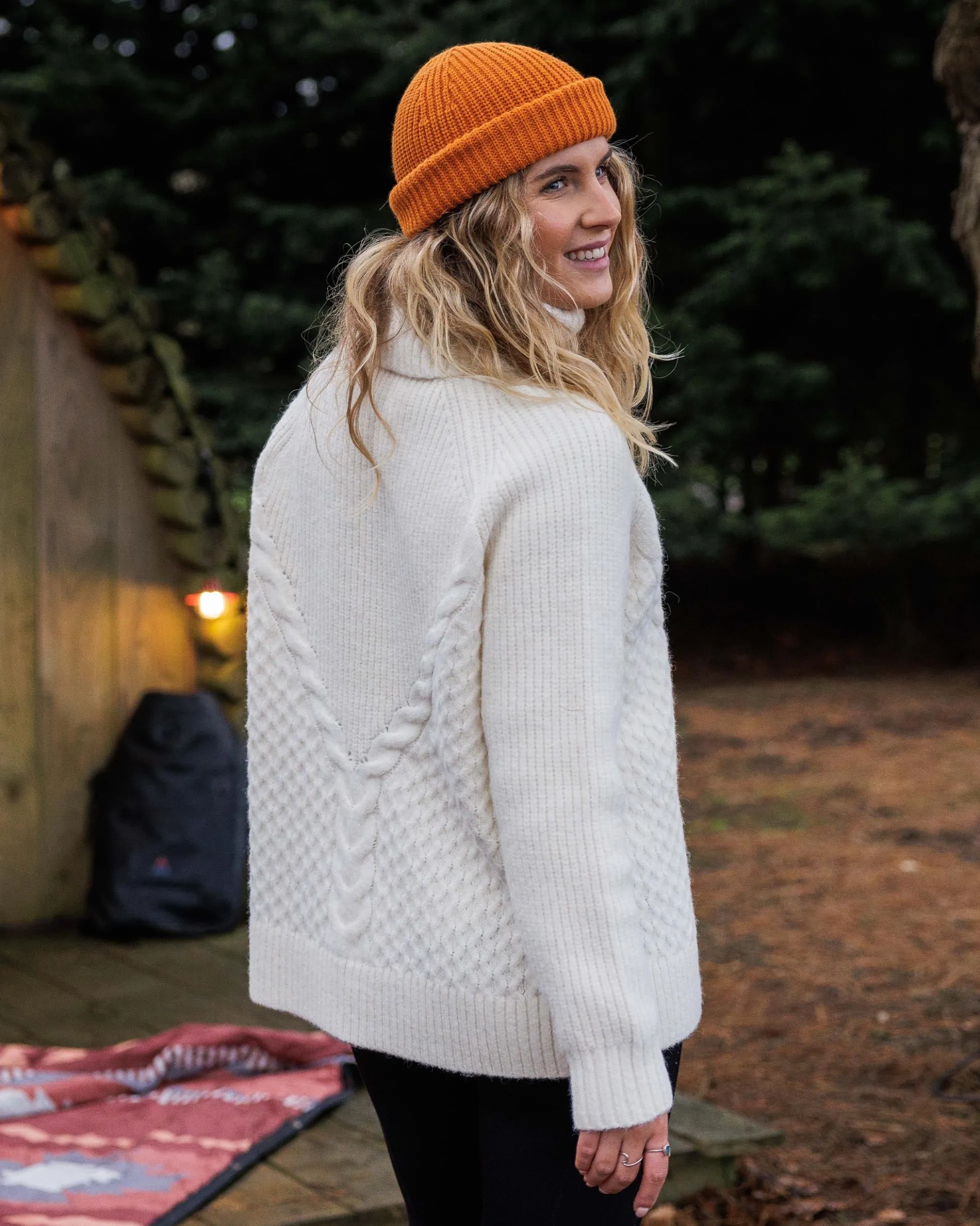 Women's Snuggle Knitted Polo Neck