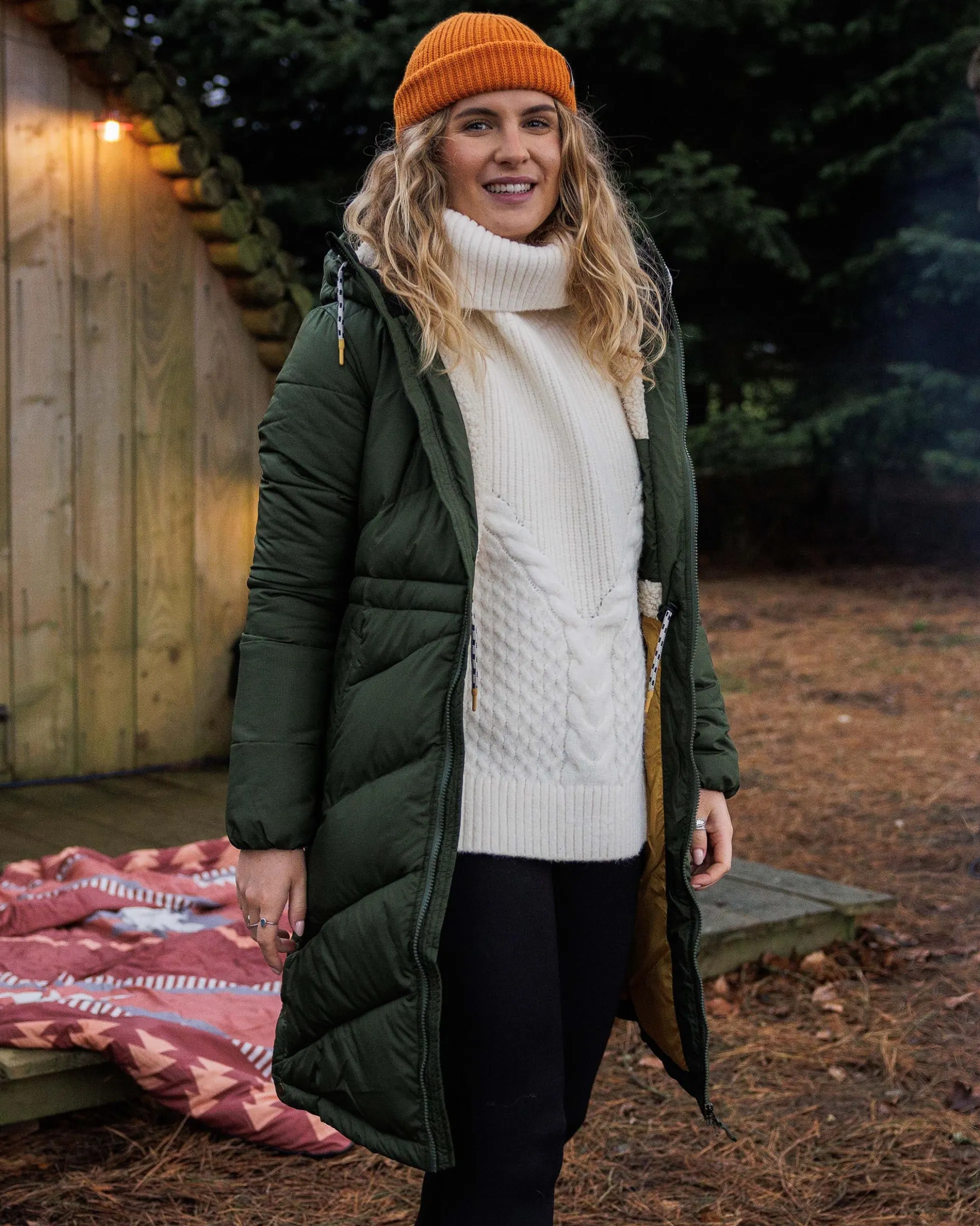 Women's Snuggle Knitted Polo Neck