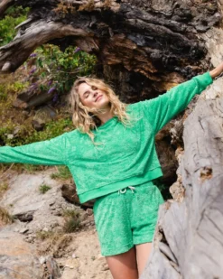 Women's Vibes Textured LS Top