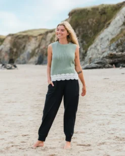Women's Vintage Organic Knitted Vest