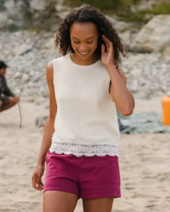 Women's Vintage Organic Knitted Vest